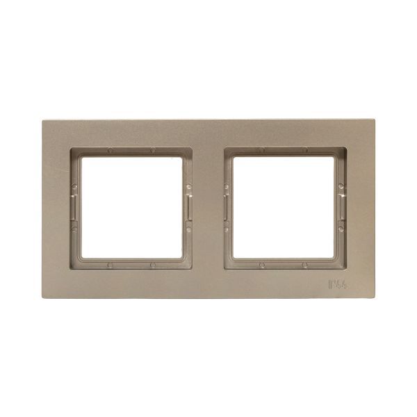 Рамка 2-м Эпика IP44 пластик шампань EKF UP1-FPC-02-44