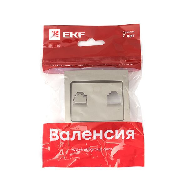 Панель лицевая Валенсия для розетки 1-м RJ-45 кашемир PROxima EKF ESK01-L-035-40