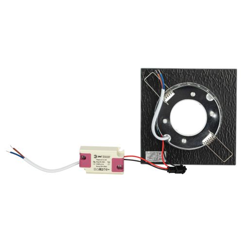 Светильник точечный DK LD50 WH/BK GX53 встраив. со светодиод. подсветкой бел. черн. ЭРА Б0057469