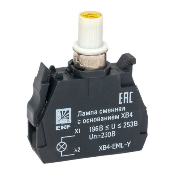 Лампа сменная с основанием XB4 желт. 230В PROxima EKF XB4-EML-Y