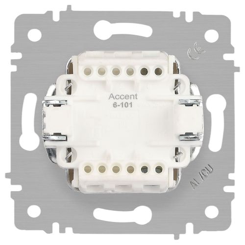 Выключатель 1-кл. СП Accent 6-101-10 10А IP20 250В AL/CU венге Intro Б0063444
