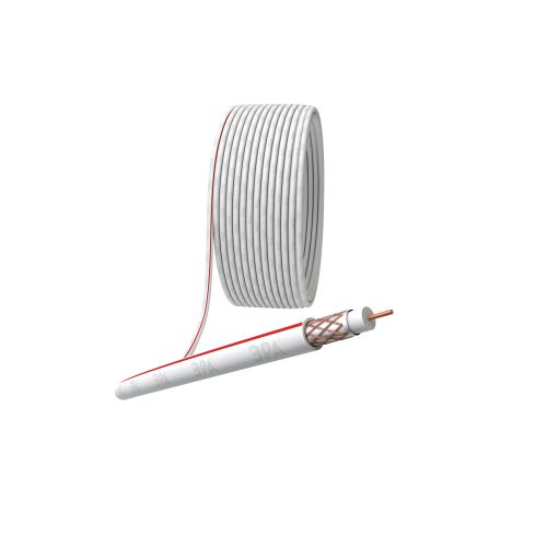 Кабель коаксиальный SAT 50м Cu/(оплетка Cu 75%) PVC 75Ом бел. (уп.10м) S-M-75-PVC10 Эра Б0044618