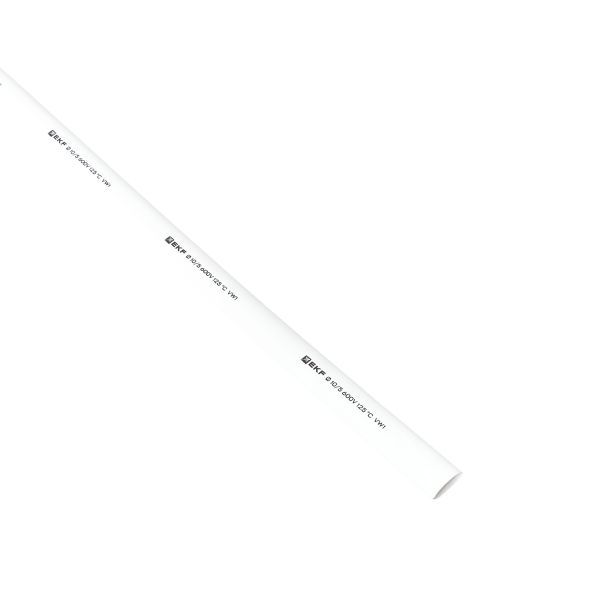 Трубка термоусадочная ТУТ нг 10/5 бел. 1м (уп.50м) PROxima EKF tut-10-w-1m