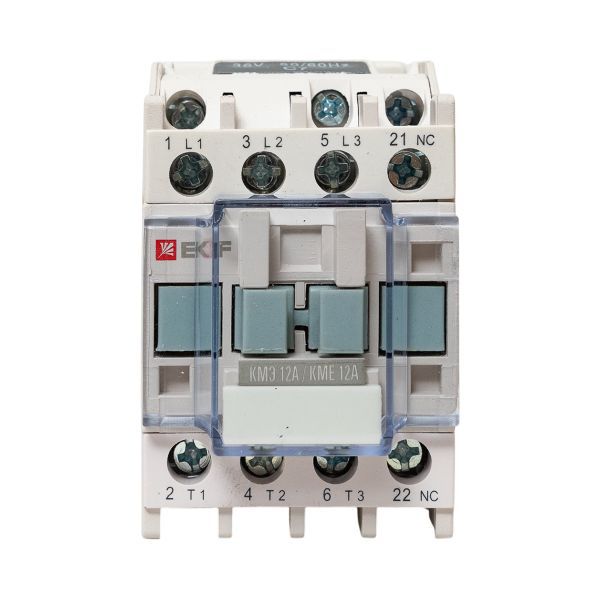 Контактор КМЭ-1 12А кат. 36В AC 1НЗ EKF ctr-s-12-36-nc