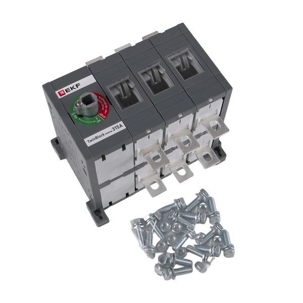 Рубильник 3п 315А без рукоятки управления TwinBlock PROxima EKF tb-s-315-3p