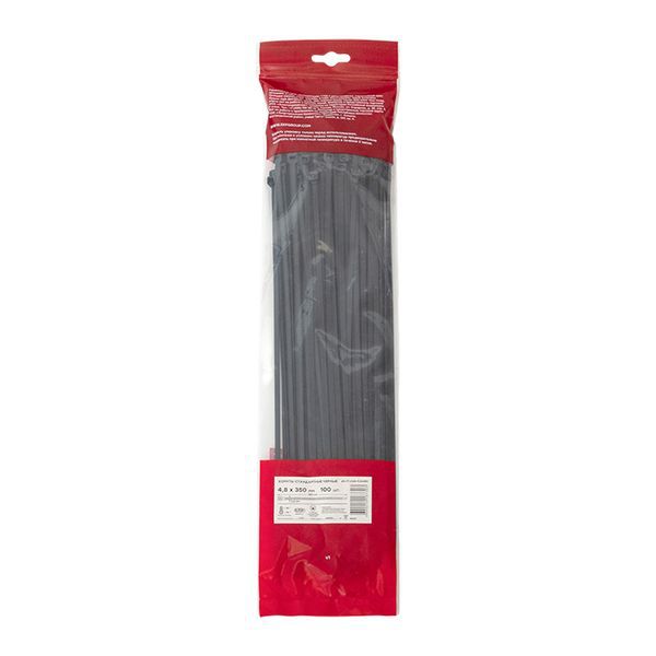 Хомут P6.6 4.8х350 FlexLock стандартный черн. (уп.100шт) PROxima EKF plc-fl-ctsb-4.8x350