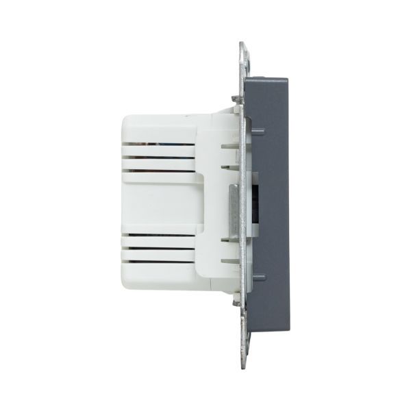 Розетка 2-м СП Эпика USB-C механизм графит EKF UP1-SOG-2USBC