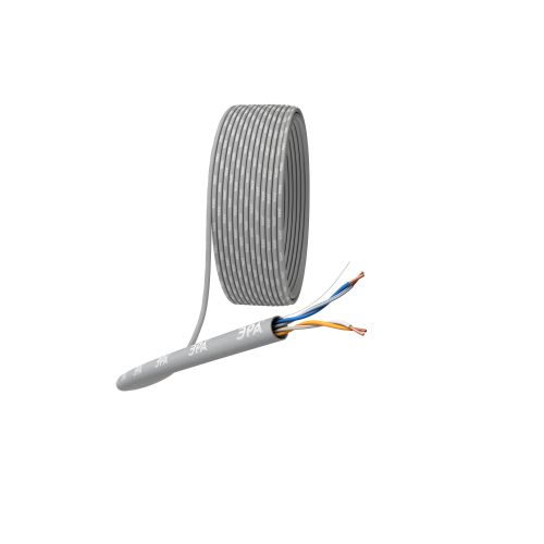 Кабель витая пара U/UTP кат.5E 2х2х24AWG solid CU PVC сер. (м) U-2-PVC Эра Б0044428