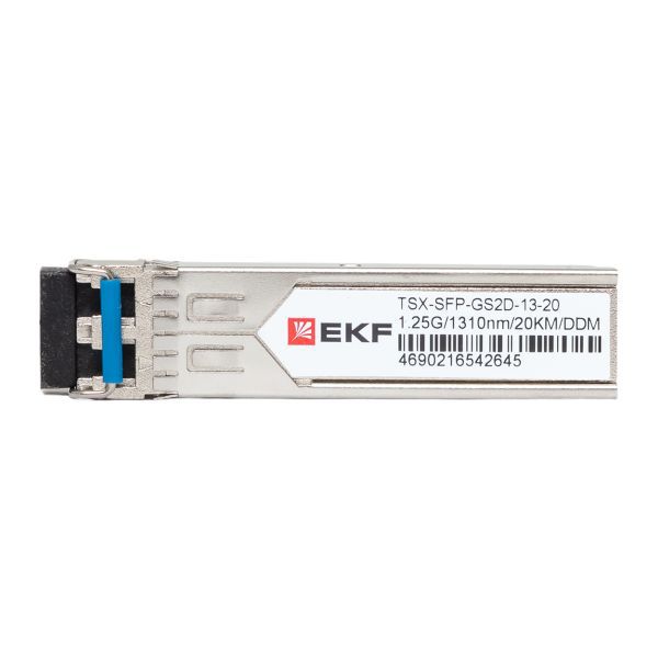 Модуль SFP 1.25Гб двойн. одномодовое оптоволокно 1310нм дальность 20км TSX EKF TSX-SFP-GS2D-13-20