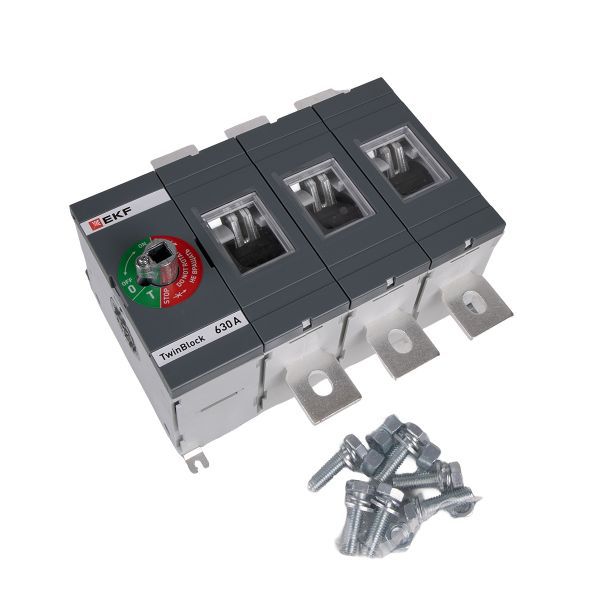 Рубильник 3п 630А без рукоятки управления TwinBlock PROxima EKF tb-s-630-3p