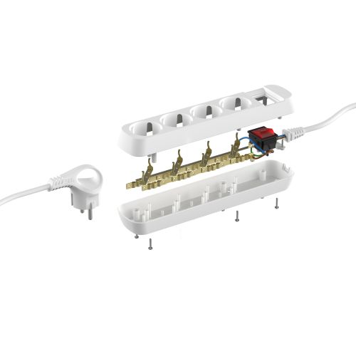 Удлинитель 4х3м с заземл. 16А IP20 U-4es-3m-3х1 ПВС 3х1 с выкл. Эра Б0028381