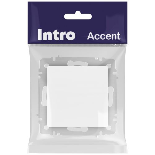 Переключатель перекрестный 1-кл. СП Accent 6-108-01 10А IP20 250В AL/CU бел. Intro Б0063578
