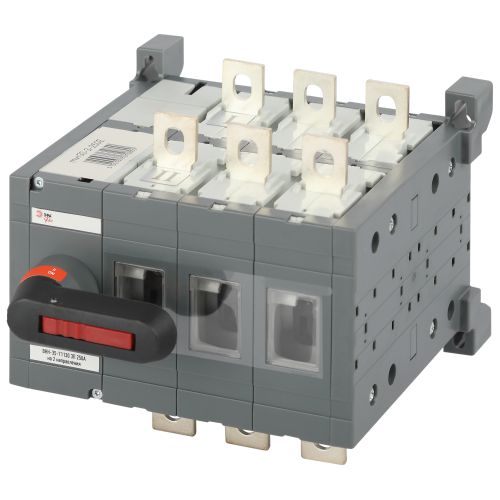 Выключатель-разъединитель ВНК-35-31130 PRO mvr30-3-250E 3П 250А на 2 направления с фронтальной рукояткой управления Эра Б0054016