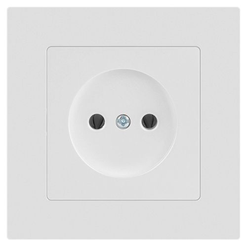 Розетка 1-м СП Accent 6-201-01 16А IP20 250В 2Р AL/CU бел. Intro Б0063653