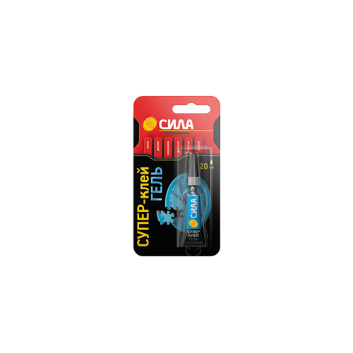 Супер-клей гель 3г SGBL1-3 BL-1 (блист.) СИЛА C0039396