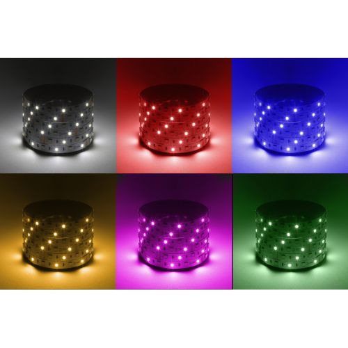 Лента светодиодная LS5050 -14.4-60-12-RGB+W(6500)-IP20-1 year-5m RGB+холод. бел. (уп.5м) Эра Б0059911