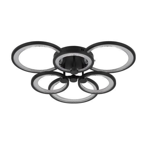 Светильник светодиодный Odry CLL-1-117-RC BK 117Вт 3000К-6000К 600х550х135 с пультом ДУ черн. Эра Б0069752