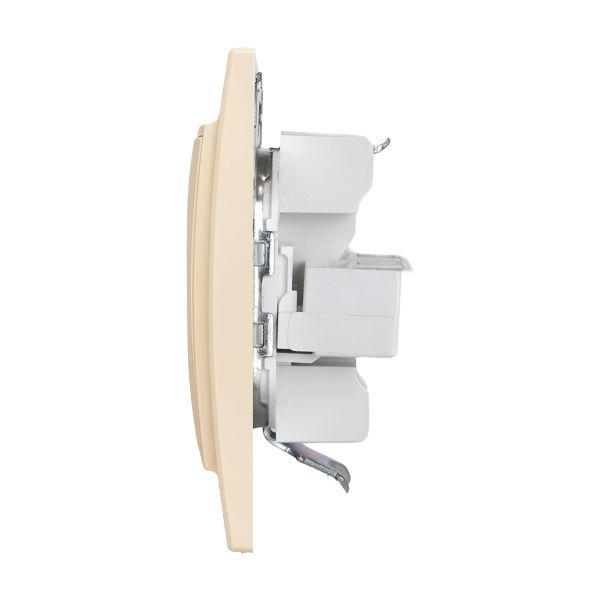 Розетка компьютерная + телефонная 2-м СП Минск RJ45 + Phone беж. EKF ERK00-135-20