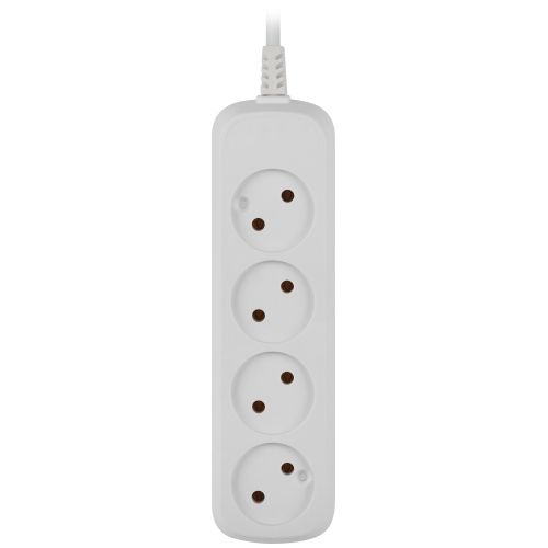 Удлинитель 4х3м без заземл. 10А IP20 GREEN LINE UDL-10-430 ПВС 2х0.75 Эра Б0065050