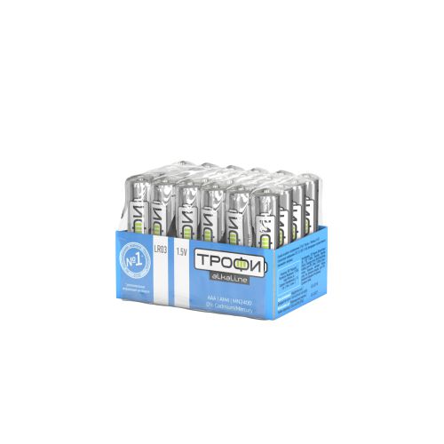 Элемент питания алкалиновый AAA/LR03 LR03-24 bulk ENERGY POWER Alkaline (уп.24шт) Трофи Б0035375