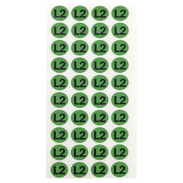 Наклейка "L2" d20мм PROxima EKF an-2-15-1