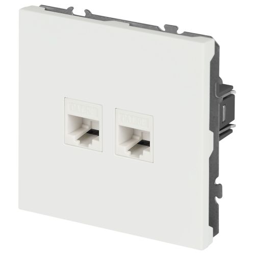 Розетка информационная 2-м СП Galaxy RJ45 16А IP20 250В бел. матов. 15-3108-08 Эра Б0070770