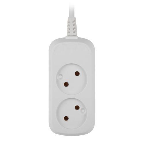 Удлинитель 2х3м без заземл. 10А IP20 GREEN LINE UDL-10-230 ПВС 2х0.75 Эра Б0065067