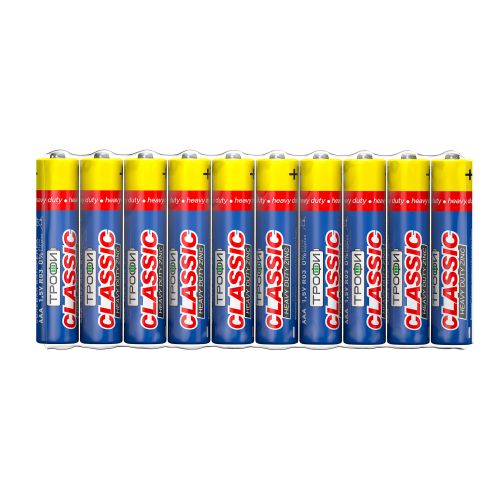Элемент питания солевой AAA/R03 R03-10S CLASSIC HEAVY DUTY Zinc (уп.10шт) Трофи Б0042309