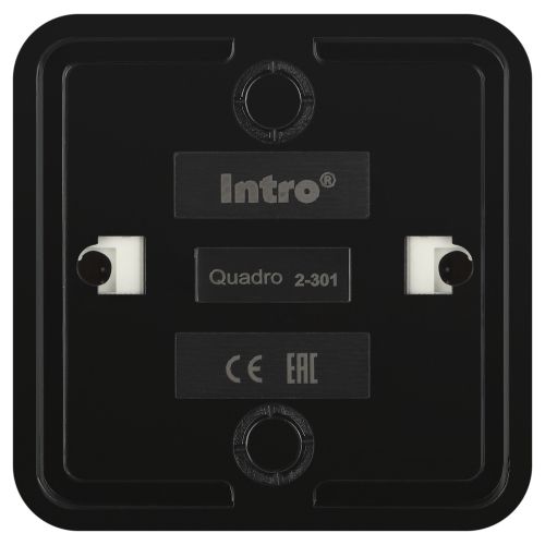 Розетка телевизионная одиночная TV 1-м ОП Quadro 2-301-05 IP20 антрацит Intro Б0069703