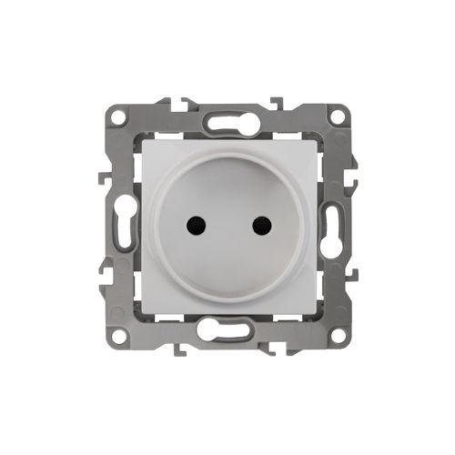 Розетка 1-м СП Эра12 12-2105-01 16А IP20 16AX 250В 2P механизм бел. Эра Б0018254