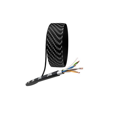 Кабель витая пара F/UTP кат.5E 4х2х24 AWG CU PE OUTDOOR SIMPLE (уп.305м) FL-4-PE Эра Б0044686
