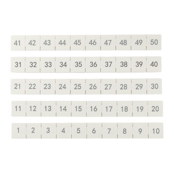 Маркировка для клемм 10/16/35/90 UT 1-50 (уп.100шт) EKF scr-ut-mrk-10-90-1-50