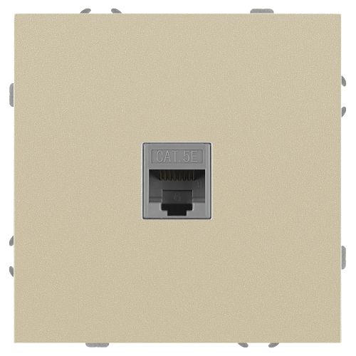 Розетка информационная 1-м СП Galaxy RJ45 16А IP20 250В шампань 15-3107-04 Эра Б0070741