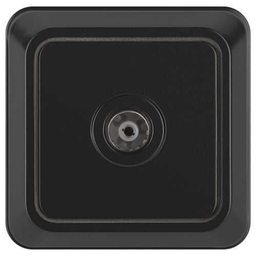Розетка телевизионная одиночная TV 1-м ОП Quadro 2-301-05 IP20 антрацит Intro Б0069703