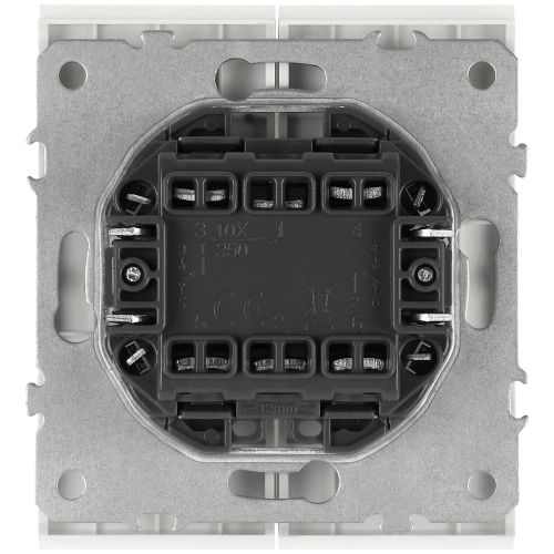 Переключатель 2-кл. СП Arktik 10А IP20 250В бел. 16-1106-01 Эра Б0070364