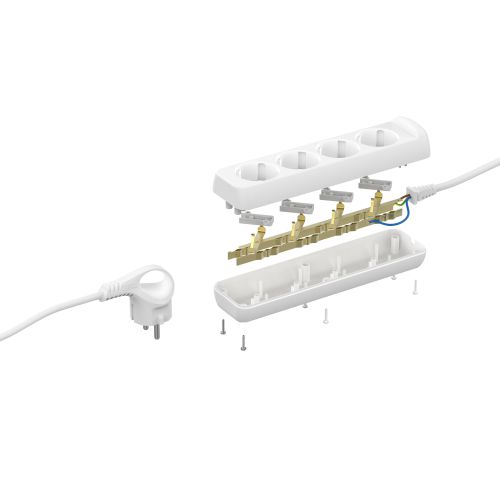 Удлинитель 4х5м с заземл. 16А IP20 U-4e-5m-3х1 ПВС 3х1 Эра Б0028375