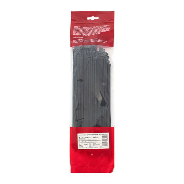 Хомут P6.6 3.6х250 FlexLock стандартный черн. (уп.100шт) PROxima EKF plc-fl-ctsb-3.6x250