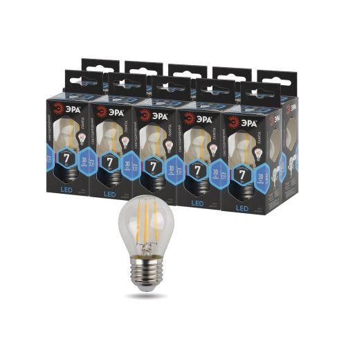 Лампа светодиодная филаментная F-LED P45-7w-840-E27 Эра Б0027949
