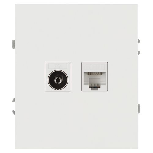 Розетка комбинированная СП Arktik RJ45 + TV 16А IP20 250В бел. 16-3110-01 Эра Б0070494