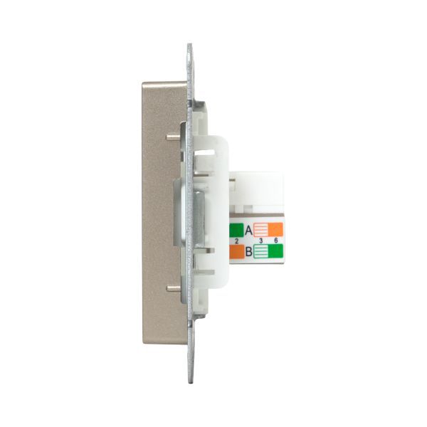 Розетка компьютерная СП Эпика RJ45 кат.5 механизм шампань EKF UP1-SOC-RJ45-5