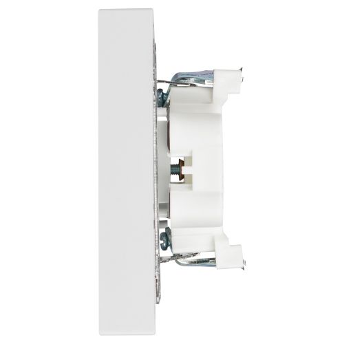Розетка 2-м СП Accent 6-204-01 16А IP20 250В 2P AL/CU бел. Intro Б0063447