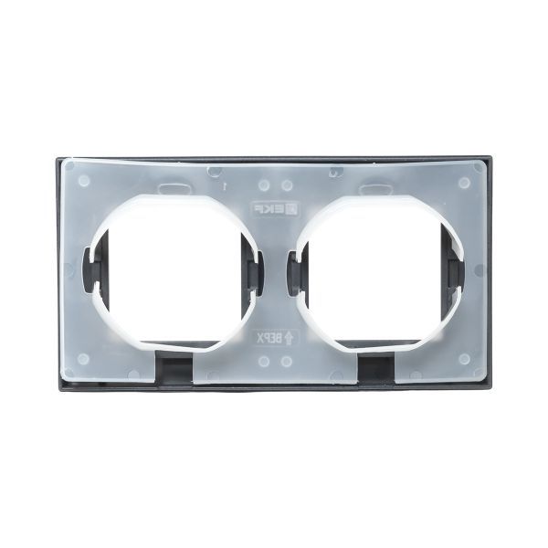 Рамка 2-м Эпика IP44 пластик графит EKF UP1-FPG-02-44