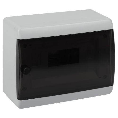 Корпус навесной COMFORT ЩРН-П-8 IP41 прозр. крышка пластик. бел. bs8cw Эра Б0067224