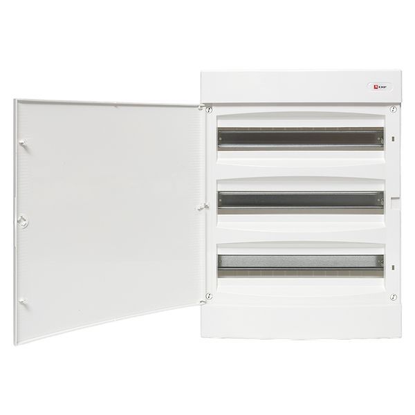 Щит распределительный навесной Unix 3х18мод. IP41 бел. дверь PROxima EKF ux-3x18-nw