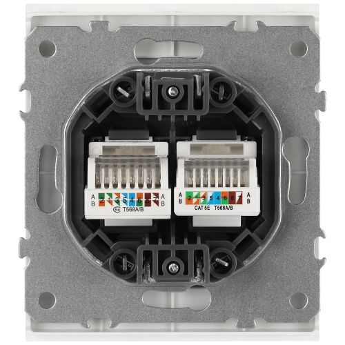 Розетка информационная 2-м СП Arktik RJ45 16А IP20 250В бел. 16-3108-01 Эра Б0070484