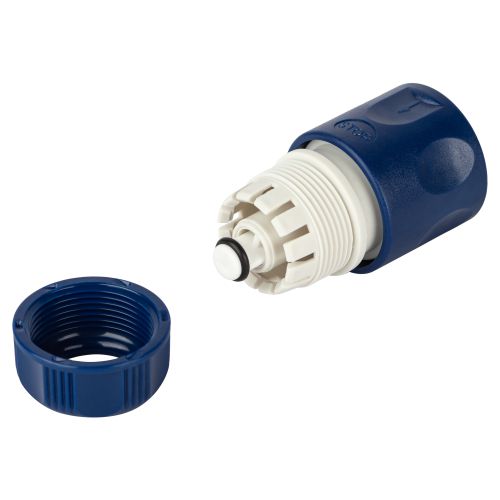 Соединитель-коннектор с аквастопом для шланга 12мм (1/2) пластик (50/2 GAES20-05 Green Apple Б0017769