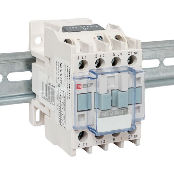 Контактор КМЭ-1 12А кат. 24В AC 1НЗ EKF ctr-s-12-24-nc