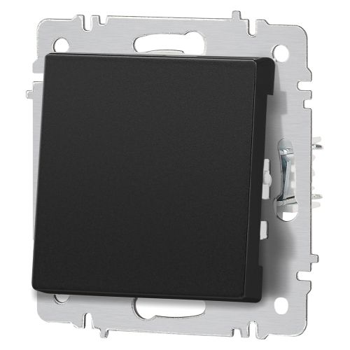 Кнопка Accent 6-109-05 10А-250В IP20 СУ антрацит Intro Б0063612