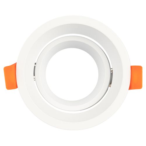 Светильник KL98 WH GU5.3 IP20 встраив. под лампу MR16 алюм. бел. Эра Б0071015