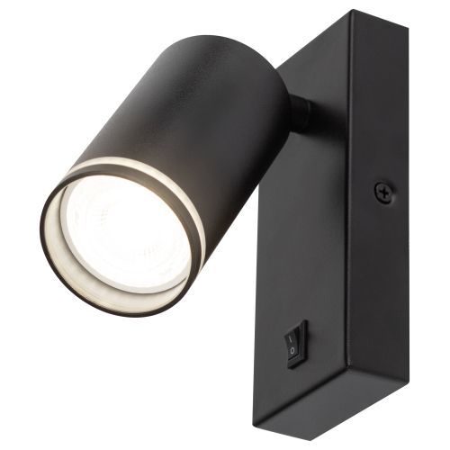Светильник WL19 BK GU10 MR16 IP20 настенный черн. Эра Б0056360